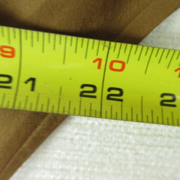 Ellen Tracy Vintage Silk Dress Size 14 Camel - Picture 8 of 14